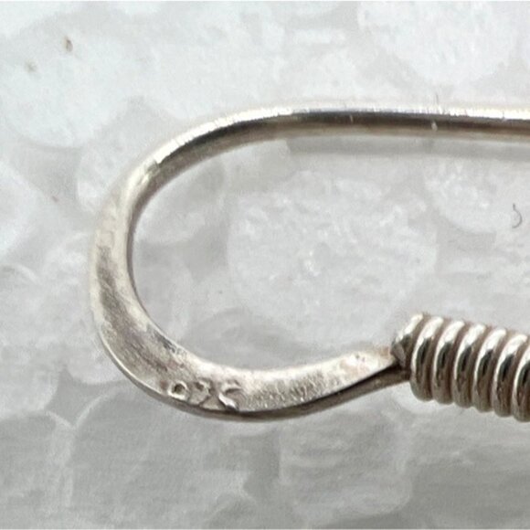 Sterling Silver Earrings 2.5" Spiral Dangle Celtic Swirl Galaxy Artisan Made - Picture 3 of 6